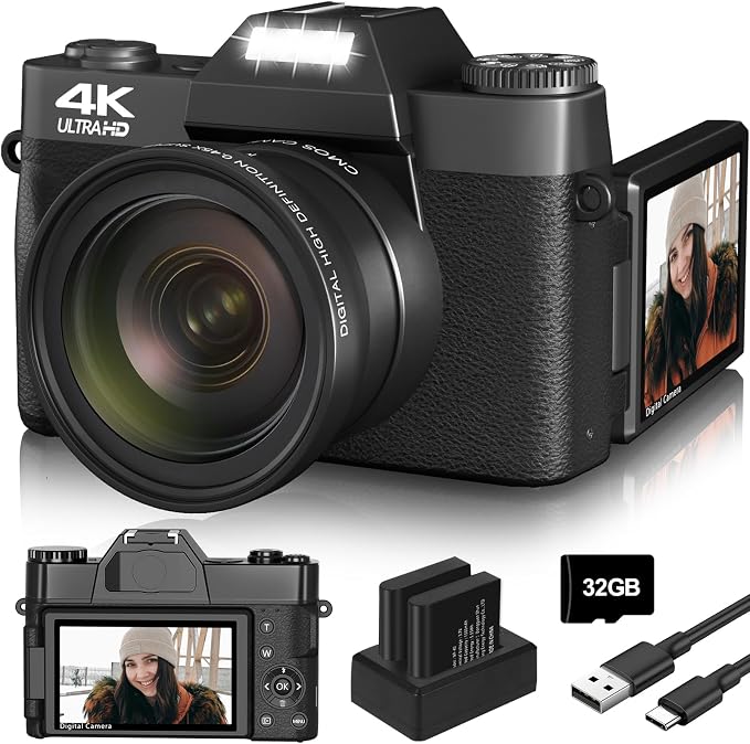 4K Digital Camera for YouTube Vlogging by RecordBeautifulMoments