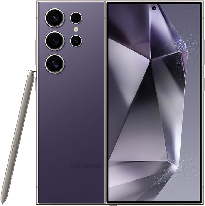 Samsung Galaxy S24 Ultra 5G, US Version, Titanium Violet by Amazon+Renewed