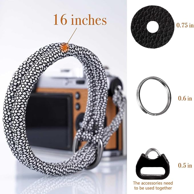 AQAREA Wrist Strap for DSLR/Mirrorless Camera, Quick Release Hand Strap - Image 5