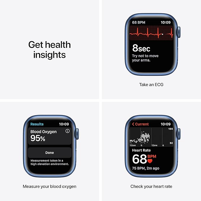 Apple Watch Series 7 Blue Aluminum Case - Image 3