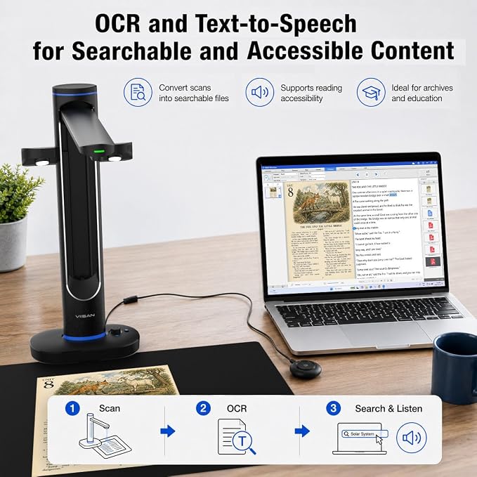 VIISAN S48 Duo Overhead Book Scanner - Image 4