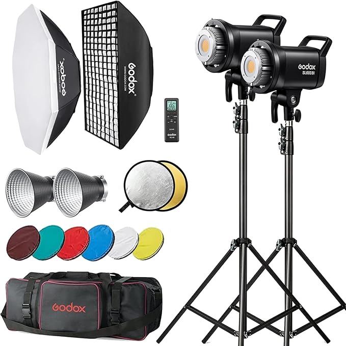 Godox SL60II-Bi LED Video Light Kit, Continuous Lighting by GODOX