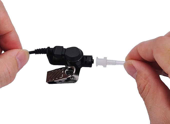 2 Pcs 2-Wire Surveillance Acoustic Tube Walkie Talkie Earpiece/Headset - Image 7