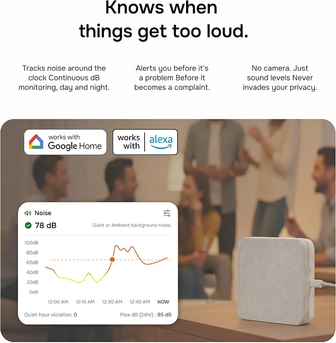 Layla Noise Monitoring Device for Airbnb, Office & Home | Noise & Occupancy - Image 4