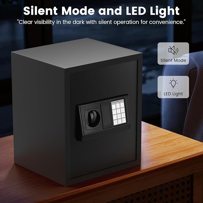 16.54 Inches Tall Safe Box, 2.5 Cuft Home Safe - Image 7
