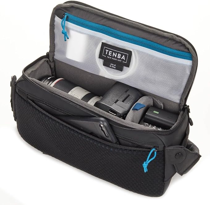 Tenba Axis v2 6L Sling Bag for DSLR and Mirrorless cameras and lenses – Black - Image 5