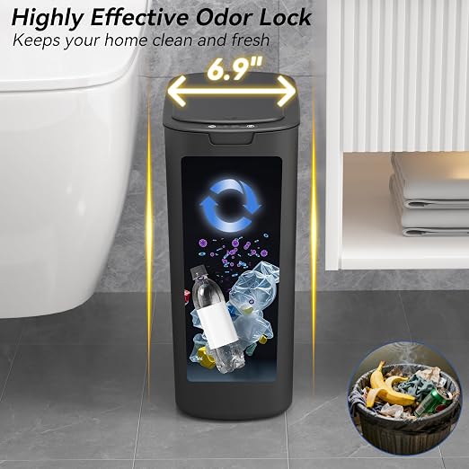 FRESHLIX 5 Gallon Bathroom Automatic Trash Can - Image 4