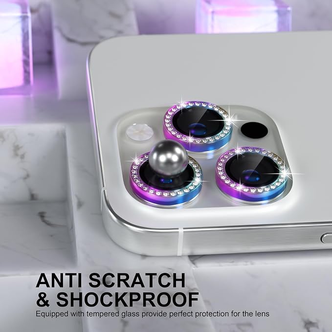 Choiche Compatible for iPhone 16 Pro/iPhone 16 Pro Max Camera Lens Protector - Image 3