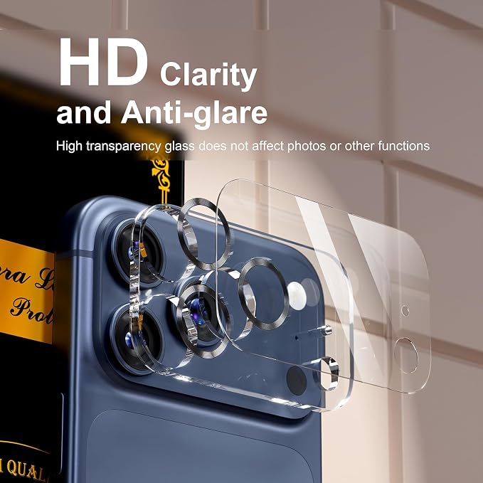 for 6 Pack iPhone 17 Pro Camera Lens Protector 9H Tempered Glass Camera Screen - Image 7