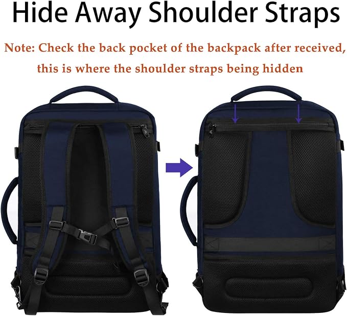 MATEIN Weekender Backpack, Large Capacity Travelling Suitcase Backpack - Image 4