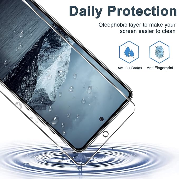 Galaxy A52 5G Screen Protector + Camera Lens Protector, 9H Tempered Glass Film - Image 4