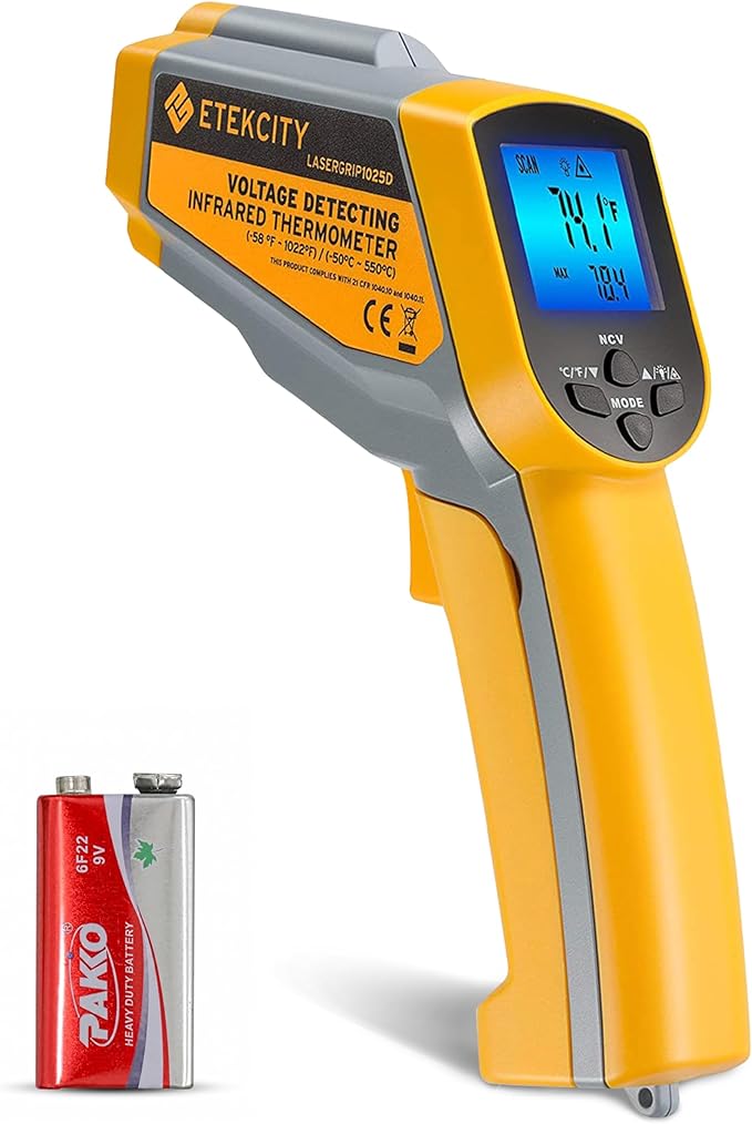 Etekcity Infrared Thermometer 1025D Dual Laser Temperature Gun-58℉~1022℉ by Etekcity