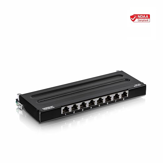 TRENDnet 8-Port Cat6A Shielded Patch Panel, Wall Mount Ready, 10G Ready - Image 3