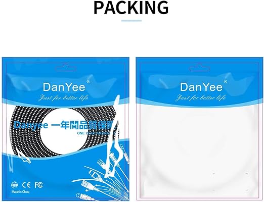 DanYee Cat 8 Ethernet Cable, Nylon Braided 6.5FT 2PACKS CAT8 High Speed - Image 6
