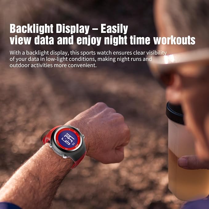 EZON GPS Running Watch with Distance Pace Alarm and Calorie Counter and - Image 6