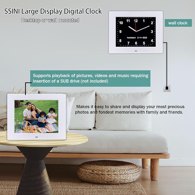 SSINI Dementia Clock Large Digital Calendar - Image 5