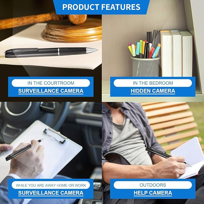 Mini Video Camera, 32GB Hidden Camera Spy Camera，1080P Portable Mini Nanny - Image 5