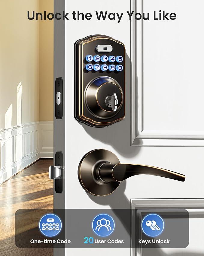 Veise Keyless Entry Door Lock - Image 2