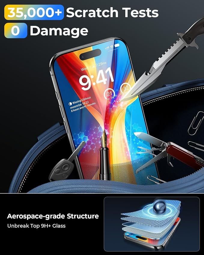MRGLAS TOP 9H+ Glass 2+2 Packs for iPhone 17 Screen Protector - Image 5