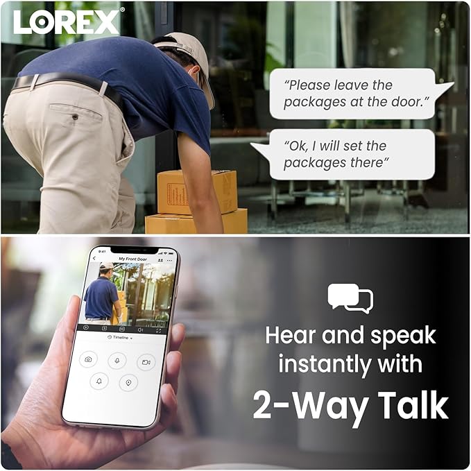 Lorex Pan & Tilt Indoor Wi-Fi Security Camera | 360° Pan & Tilt | Person - Image 4