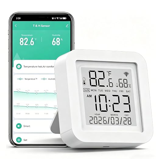 Smart WiFi Temperature Humidity Monitor: TUYA Wireless Temperature Humidity by GaoducashforSmartLife