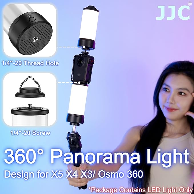 JJC 2Pcs 360 LED Light Attachment - Image 2