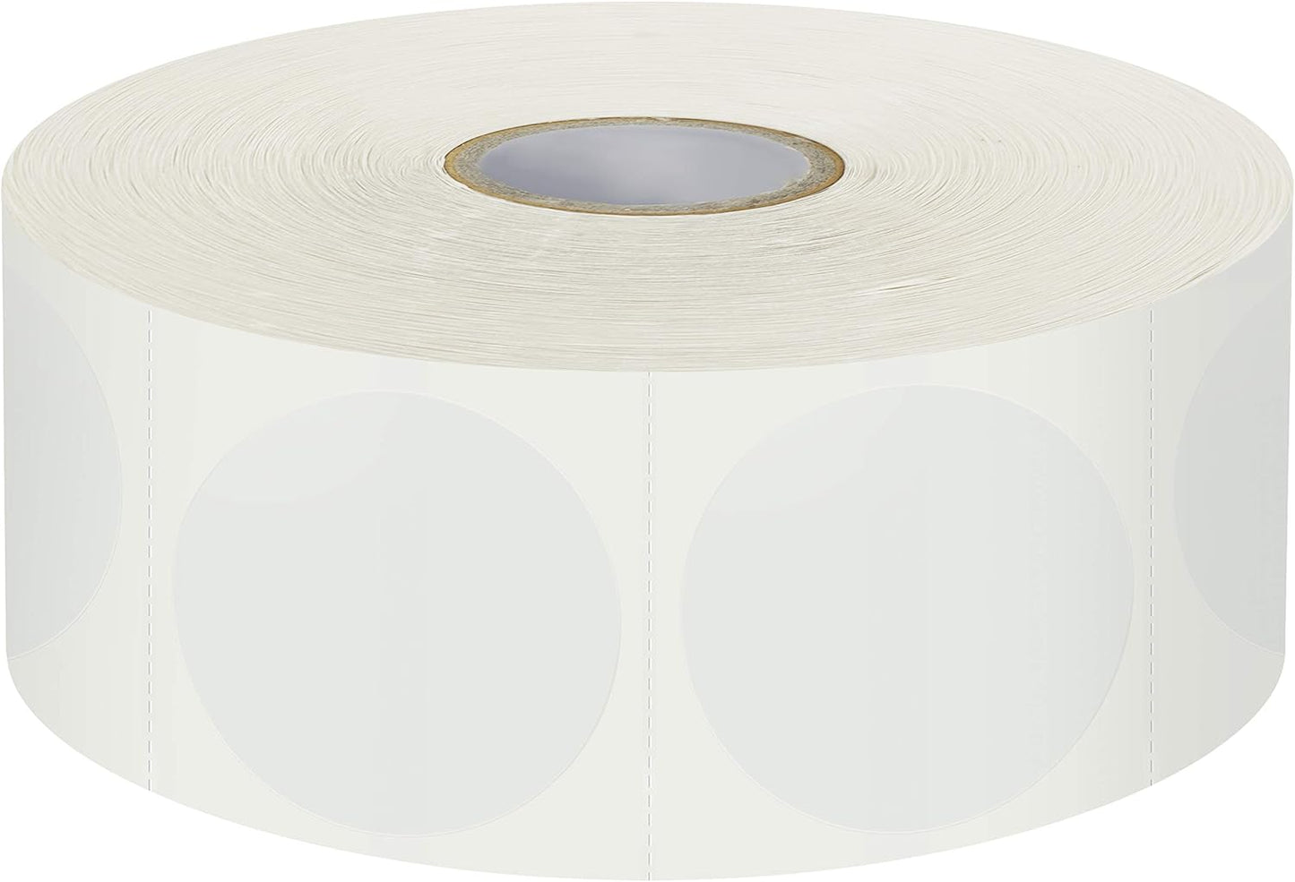1500 PCS 1.5" Round Clear Transparent Package Envelope Mail Wafer Seal Sticker Labels Mega Bundle with Perforation Line in Roll