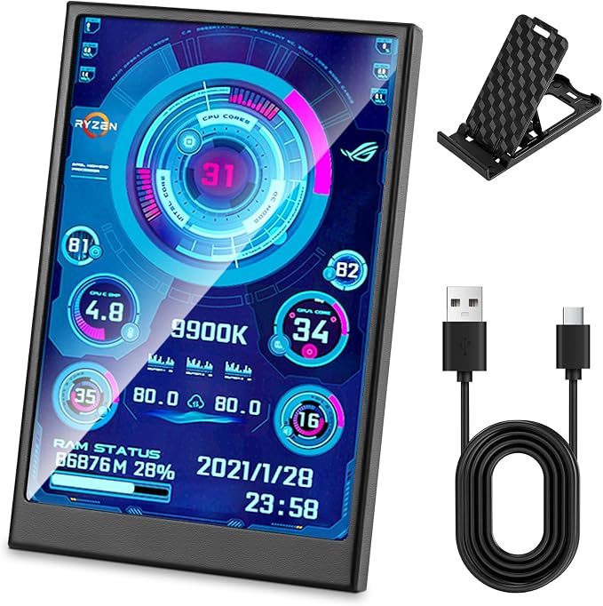 3.5 Inch IPS USB Mini Screen No Installation AIDA64 Pc Case Screen Computer by Unknown