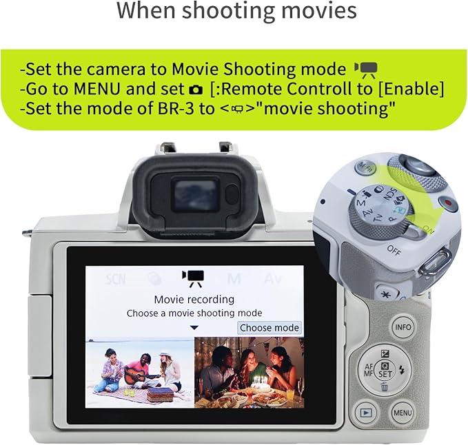 Remote Control for Canon Camera, Rechargeable Wireless Shutter Release - Image 7