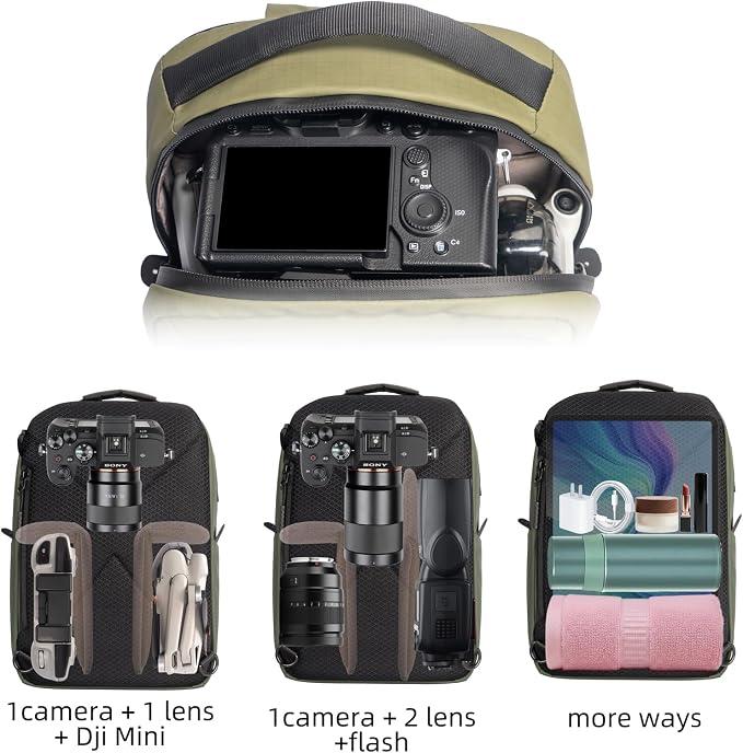 Besnfoto Camera Hardshell Case Crossbody Camera Sling Bag Small Waterproof - Image 7