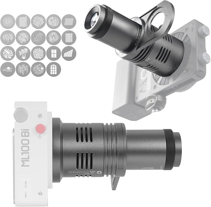 CX100 Mini Optical Snoot Gobos Accessories by DFDIGITALFOTO-DIFESURO
