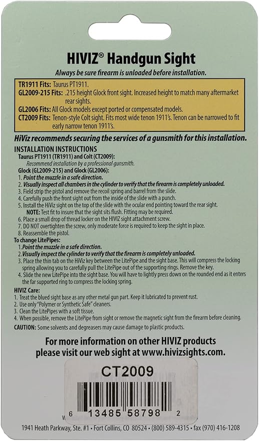 HIVIZ Fiber Optic Firearm Sight Systems - Image 3
