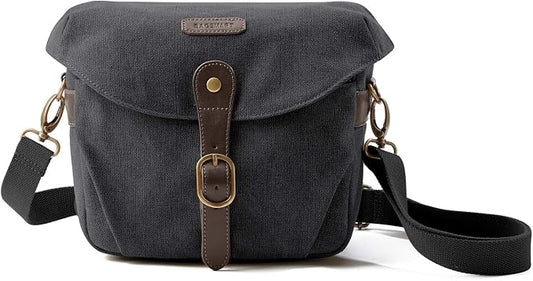 BAGSMART Camera Bag, SLR DSLR Canvas Crossbody Camera Case, Compact Camera by BAGSMART