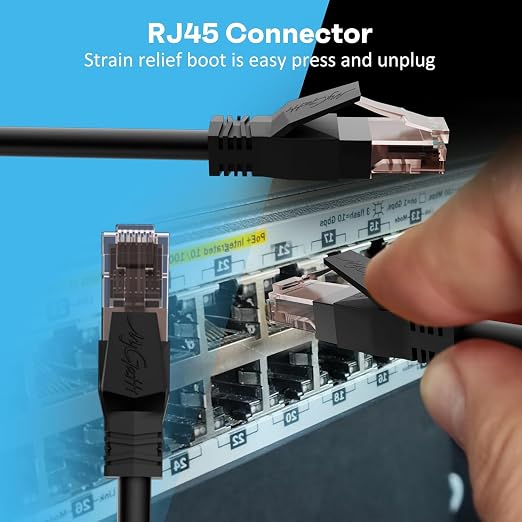 Cat6 Ethernet Cable 1.5 FT, Snagless Short Cat 6 Patch Cord, RJ45 Pure Copper - Image 5