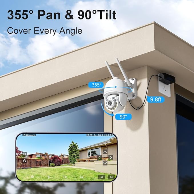 Plug-in Cameras for Home Security 4MP HD, Hosafe WiFi Security Cameras Wireless - Image 6