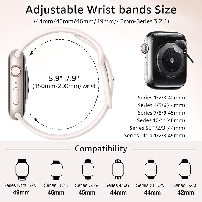 6 Pack Sport Bands Compatible - Image 2