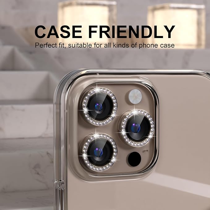 Choiche Compatible for iPhone 16 Pro/iPhone 16 Pro Max Camera Lens Protector - Image 4