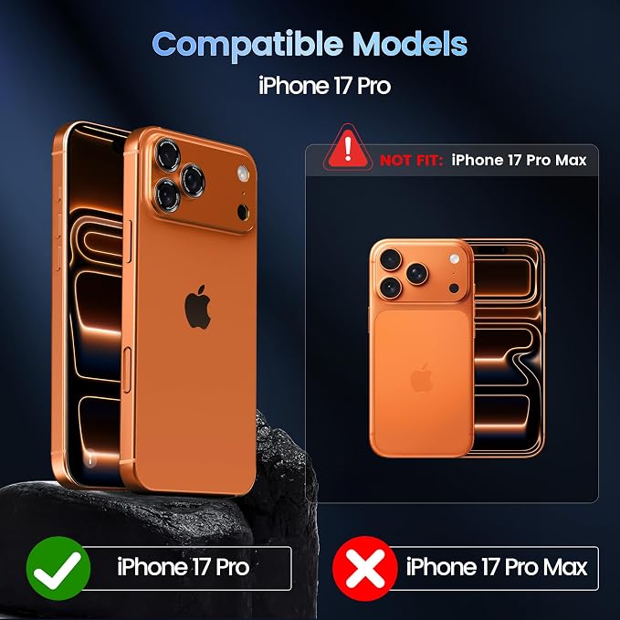 CACOE Camera Lens Protector for iPhone 17 Pro - Image 8