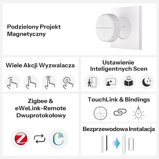 SONOFF Orb 4-in-1 Zigbee Smart Scene Button | Wireless Smart Button & Light - Image 2