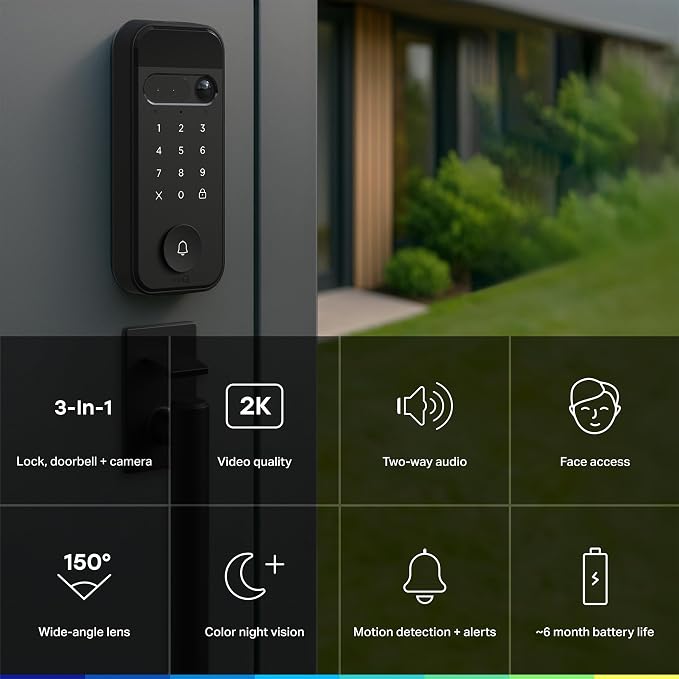 myQ Secure View™ 3-in-1 Smart Lock - Image 2