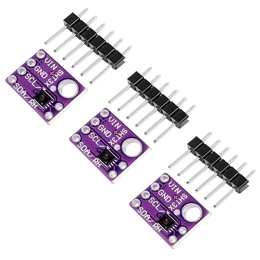 3pcs GY-SHT31-D Temperature and Humidity Sensor Module Digital Output 2.4V-5.5V by YELUFT