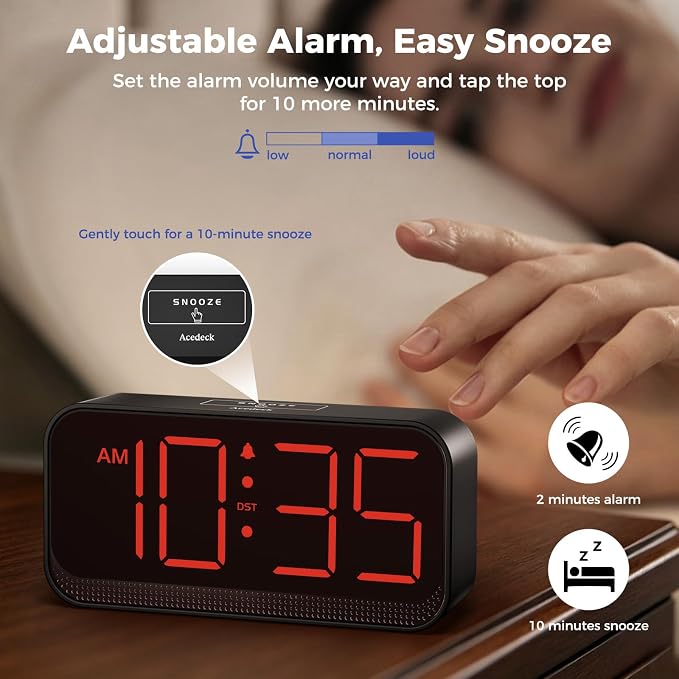 Acedeck Battery Operated Alarm Clock - Image 7