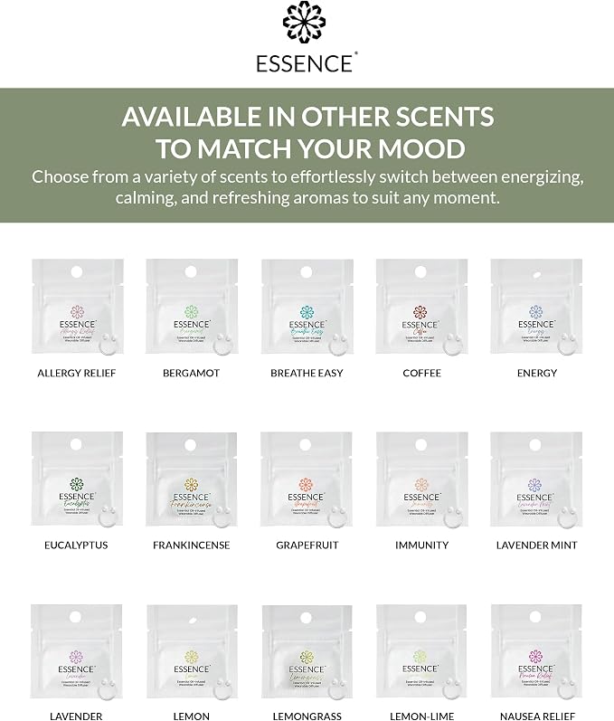 Essence Wearable Aromatherapy Nasal Diffuser – Lemongrass Essential Oil Nose - Image 7