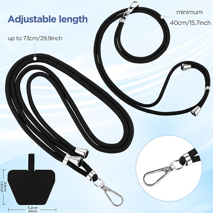 CACOE Phone Lanyard 2 Pcs-2 Pcs Adjustable Neck Strap, Universal Crossbody - Image 6