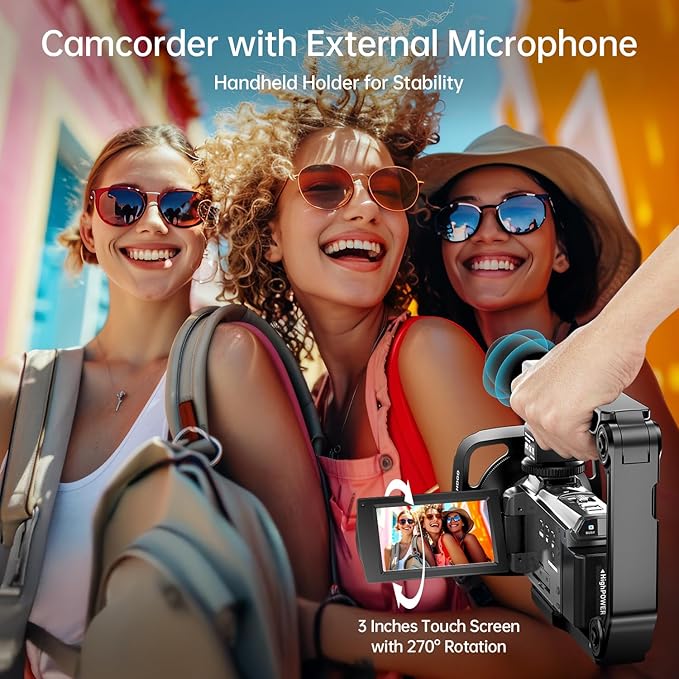 8K Video Camera Camcorder 88MP UHD WiFi Vlogging Cameras - Image 6