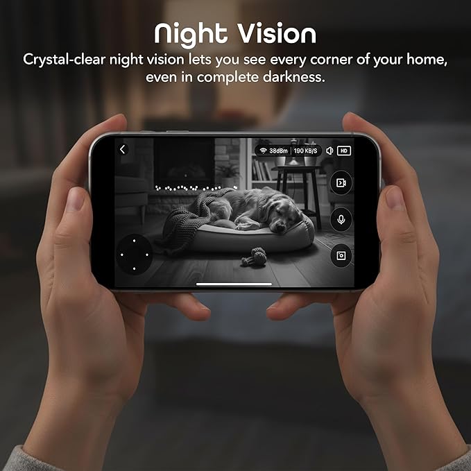 Geeni Scope Ultra 2K 360° Smart Indoor Camera, 1440p HD Auto-Tracking, Dual - Image 6