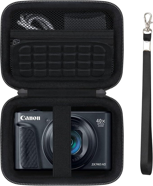 Hard Carrying Case for Canon PowerShot SX740 HS/ELPH 360 HS/ SX730 HS/ SX720 by Supmay