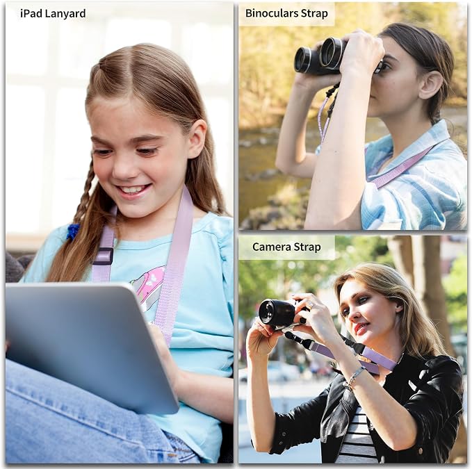 FIEIL 5 Pack Nylon iPad Strap, Adjustable Camera Neck Strap, Comfortable - Image 3