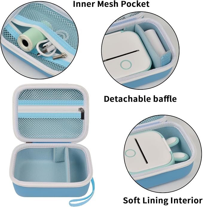 ANKHOH Label Maker Case for Memoking T02/ for Phomemo M02/ M02S/ M02 Pro/ Q30S/ - Image 3