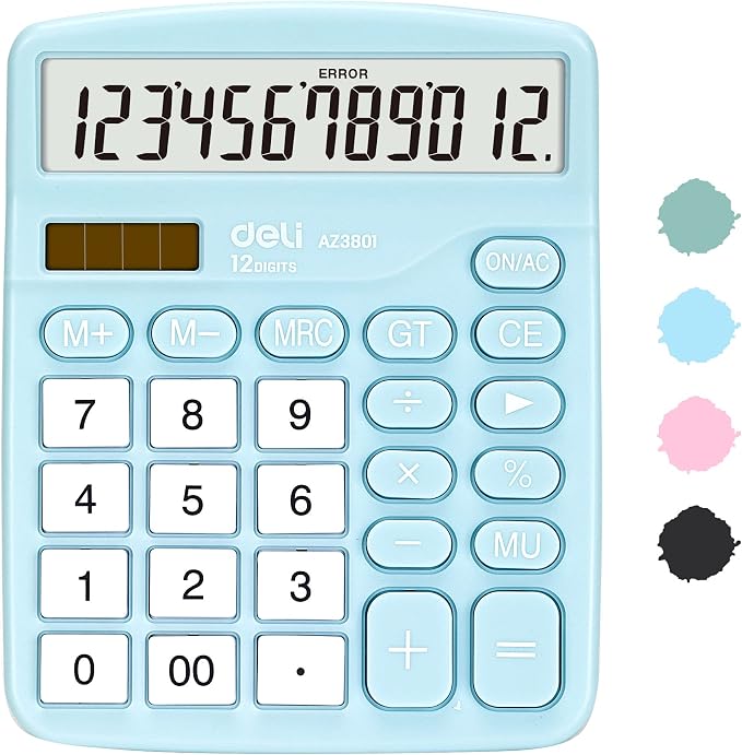 Calculator, Deli Standard Function Desktop Calculators by delioffice